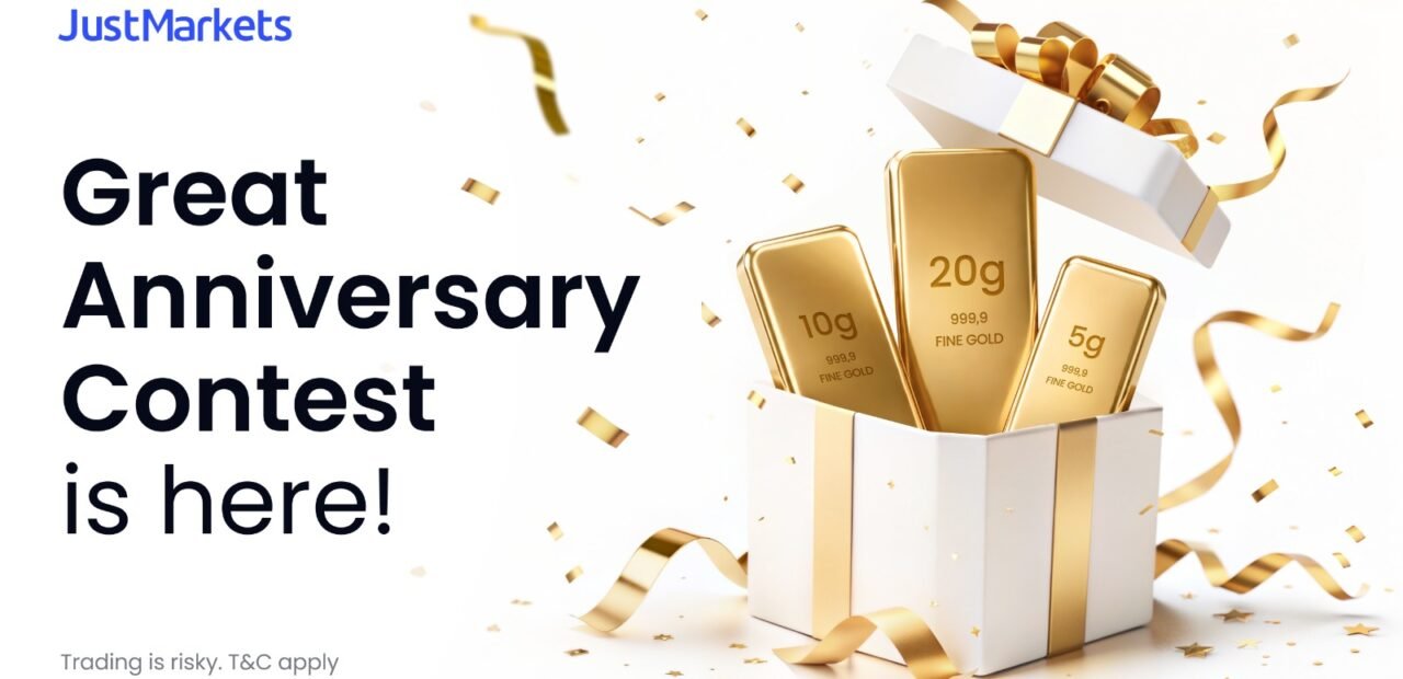 JustMarkets Launches Great Anniversary Contest with $50,000+ Prize Pool and Gold Rewards