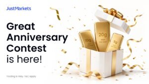 JustMarkets Launches Great Anniversary Contest with $50,000+ Prize Pool and Gold Rewards