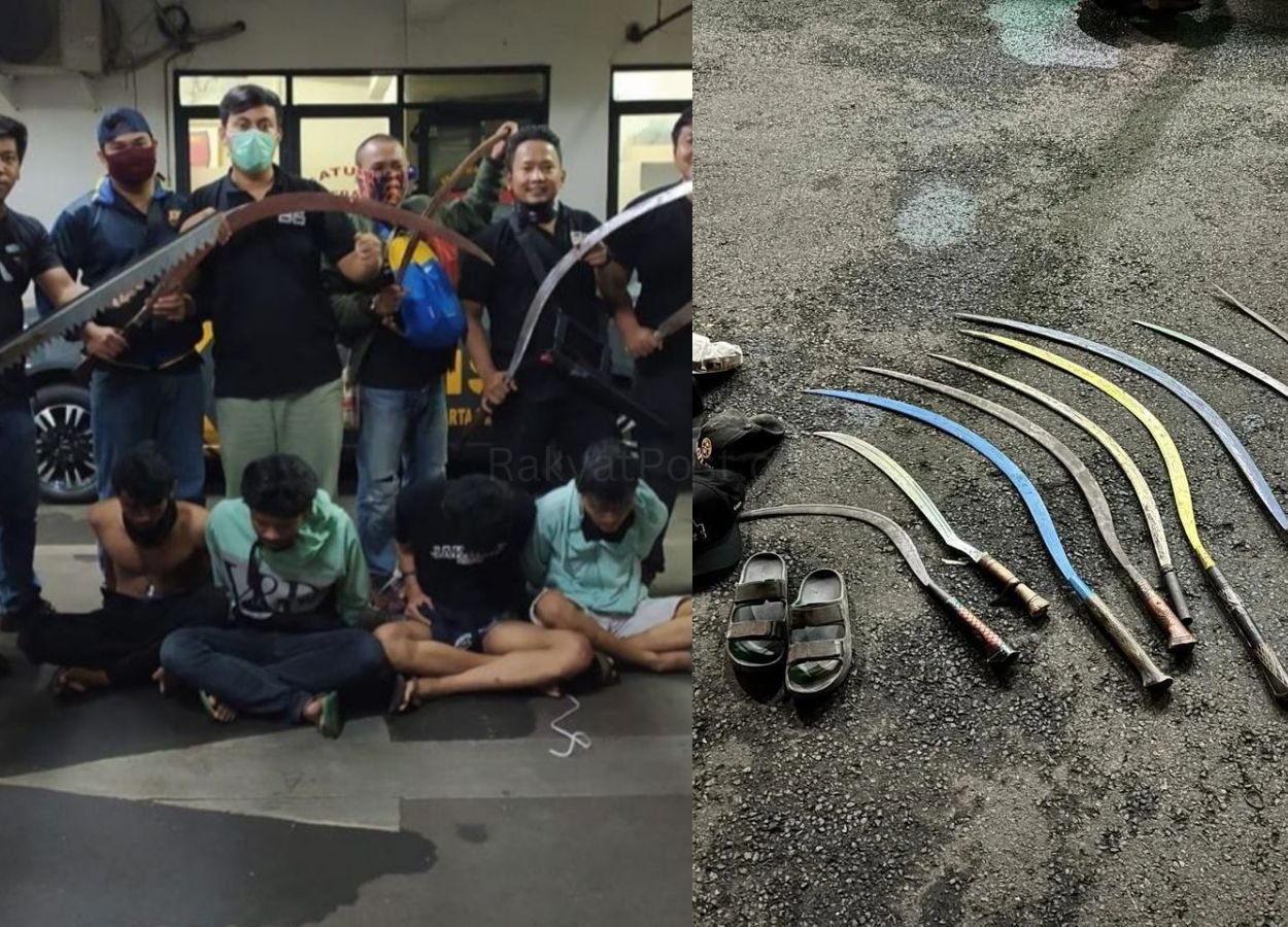 Brawl in West Jakarta Thwarted; Four Teenagers Secured Carrying Sickles