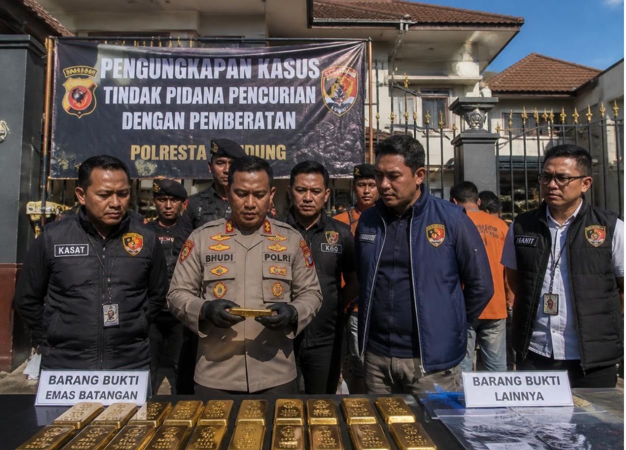Police Confirm 74 Kg Gold Seized From Febrie Adriansyah’s Home Is Genuine - RakyatPost.co